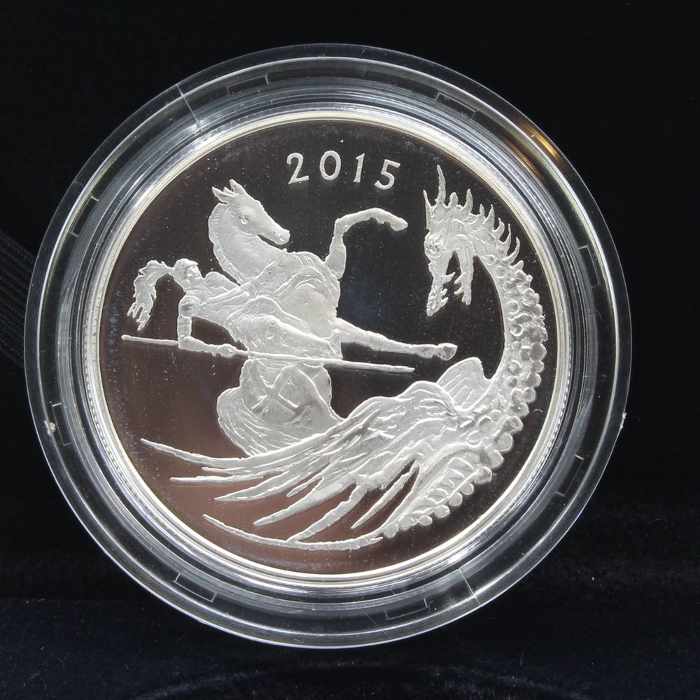 2015 UK Silver Proof 2nd Birthday of Prince George Five 5 Pound