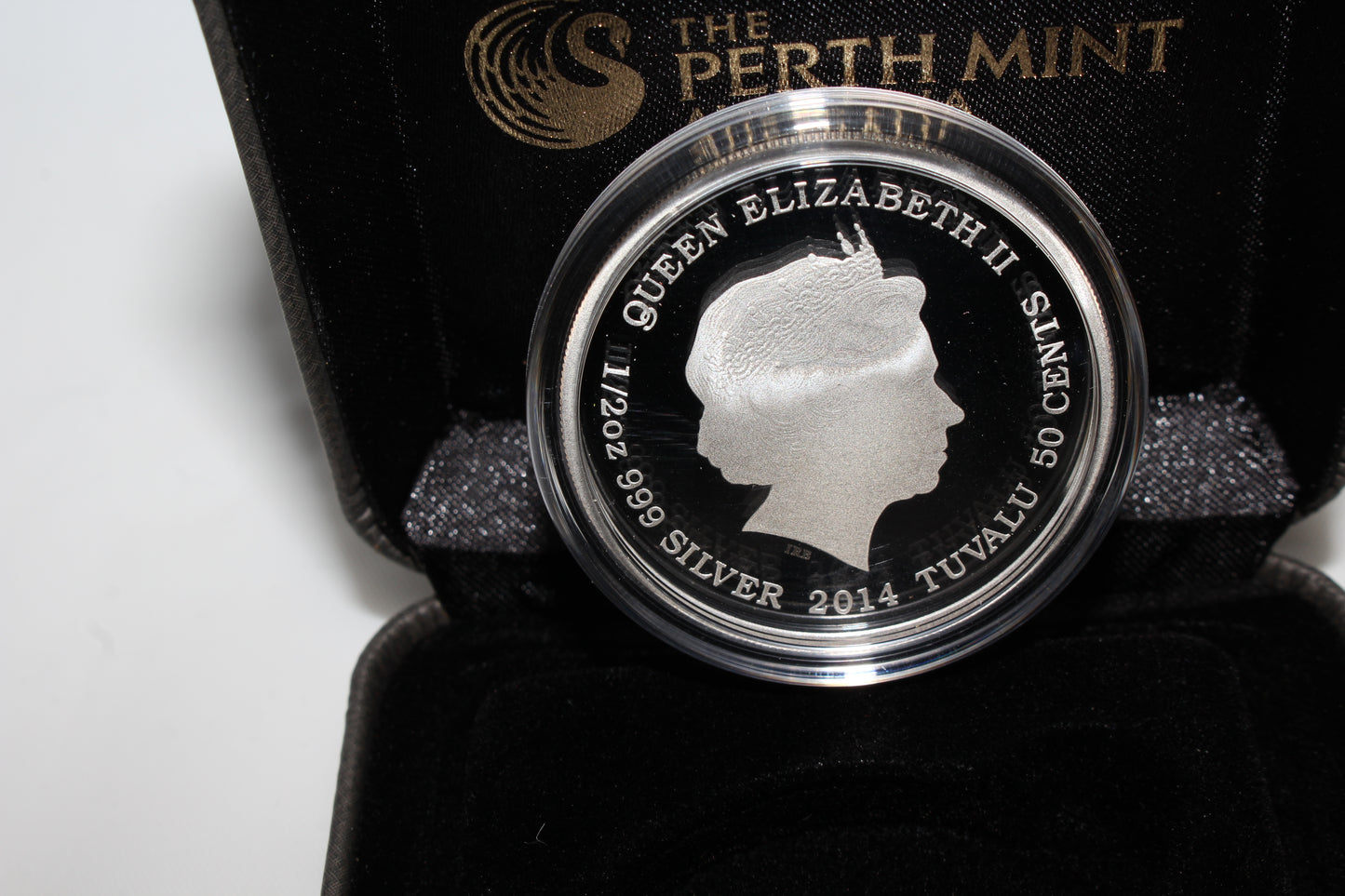 2014 Tuvalu Mother's Love Asian Elephant 1/2oz Silver Proof Coin
