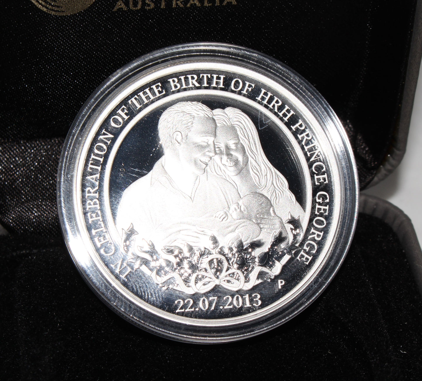 2013 Celebrating the Birth of HRH Prince George 1oz Silver Proof Coin Perth Mint