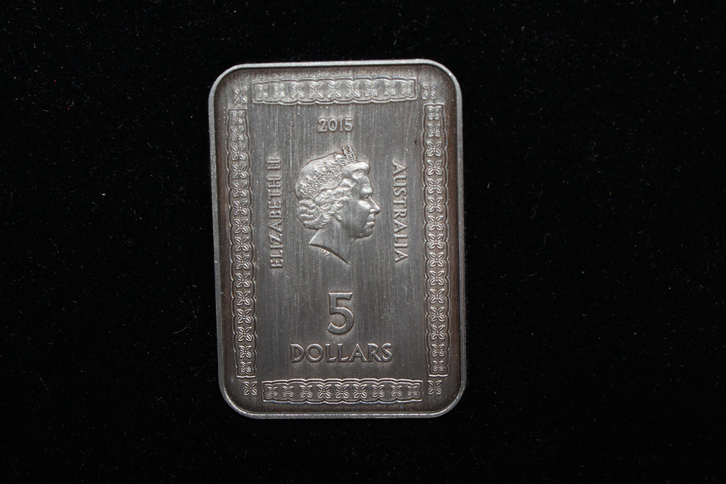 2015 Magna Carta 800th Anniversary $5 Antique Rectangular Silver Coin