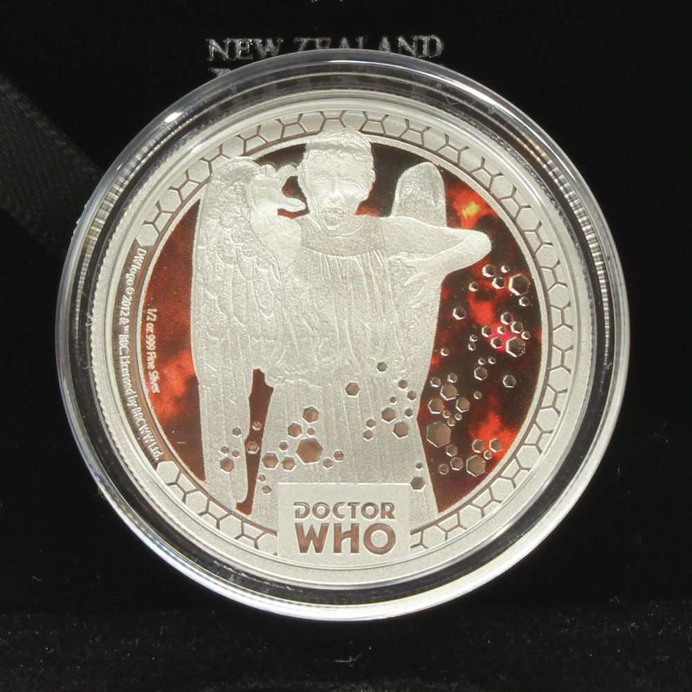 2014 NIUE $1 Doctor Who Monsters WEEPING ANGELS 1/2oz Silver Proof Coin