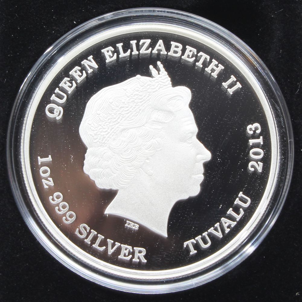 2013 Tuvalu 1 Oz Silver $1 Coin Mythical Creatures werewolf Perth Mint