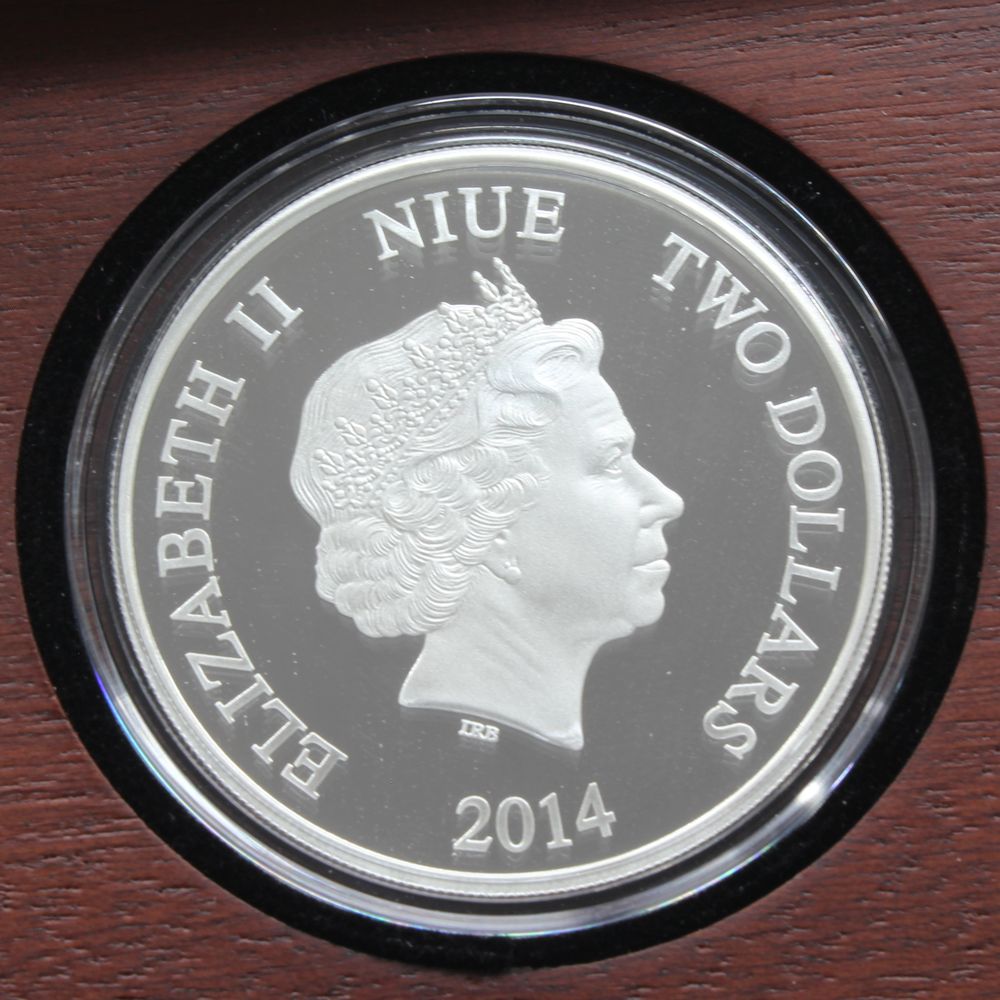New Zealand 2014 Mickey Mouse Steamboat Willie 1oz Silver $2 Proof Coin