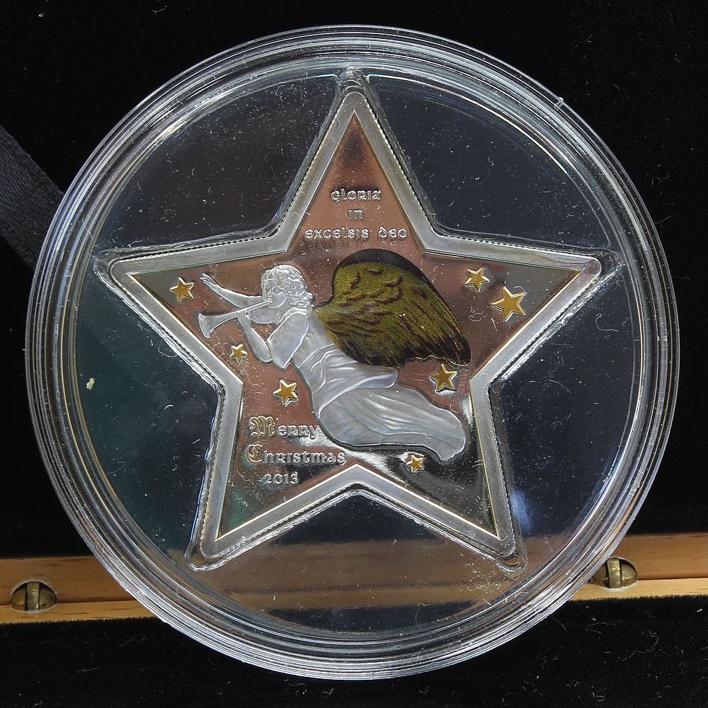 Cook Islands 2013 Silver Christmas Gloria in Excelsis Deo $5 Star Proof Coin