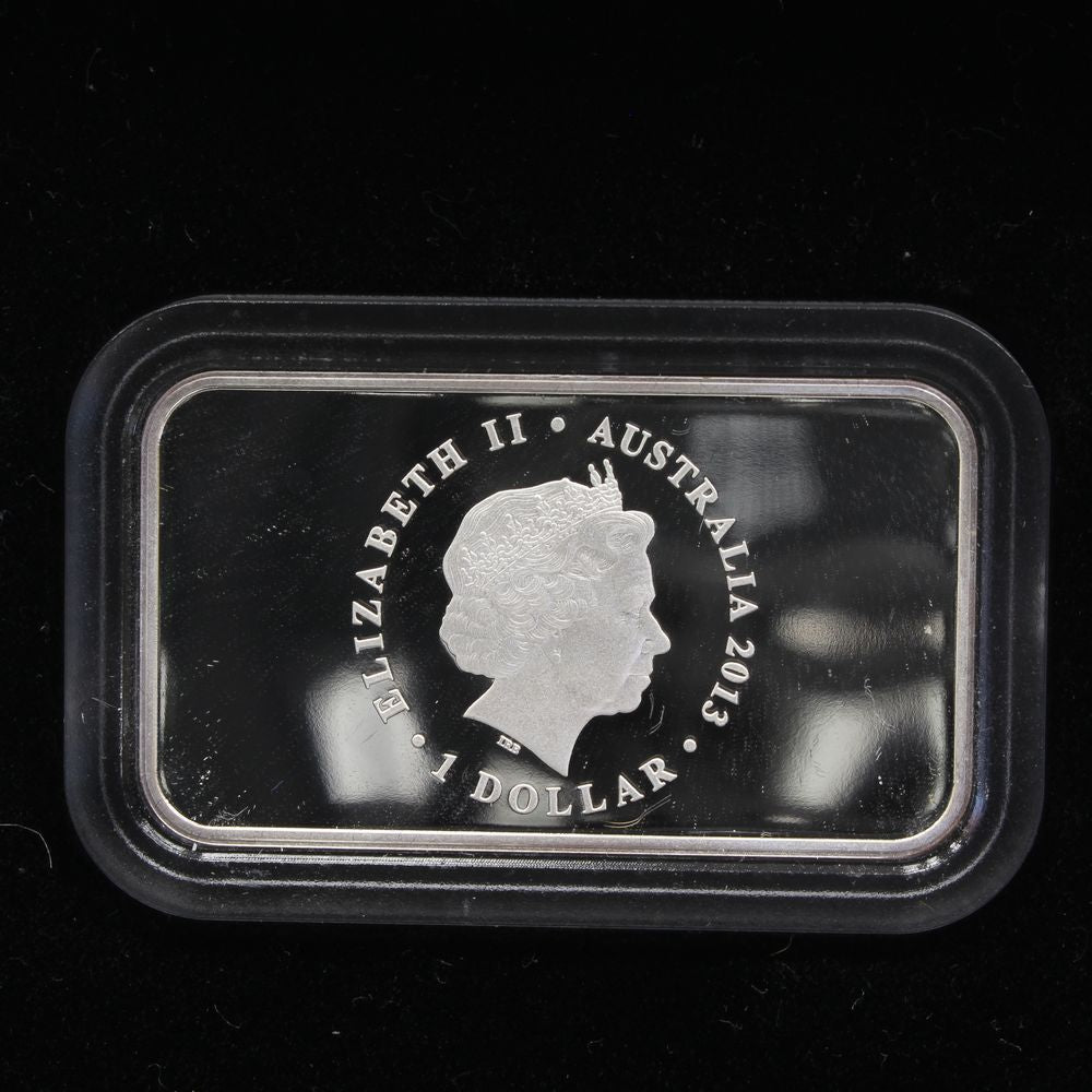 2013 Australia 100Th Anniversary First Banknote 1 Oz Silver Proof Coin & Stamp