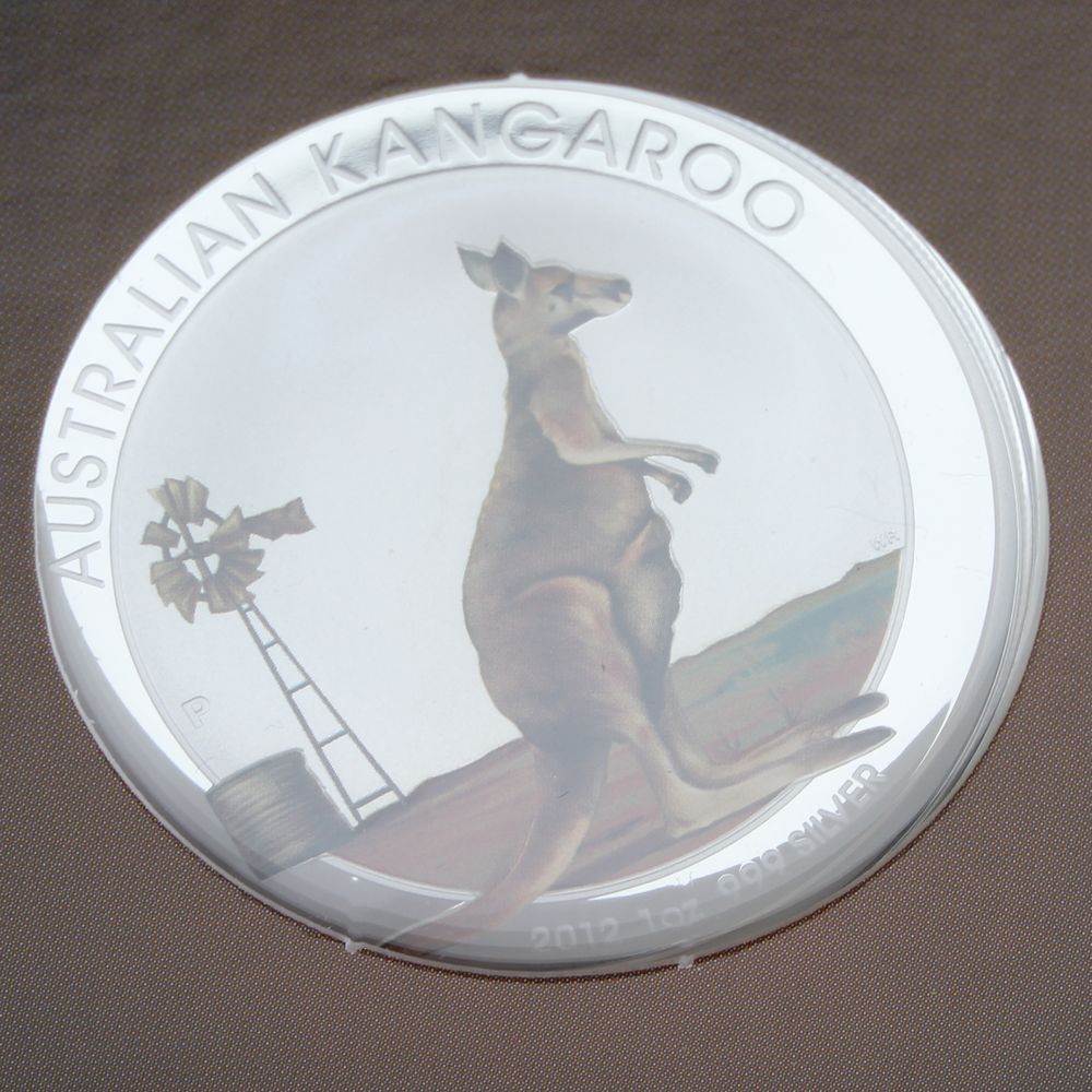 2012 AUSTRALIAN KANGROO COLOURED COIN, Beijing International Coin Expo.2012