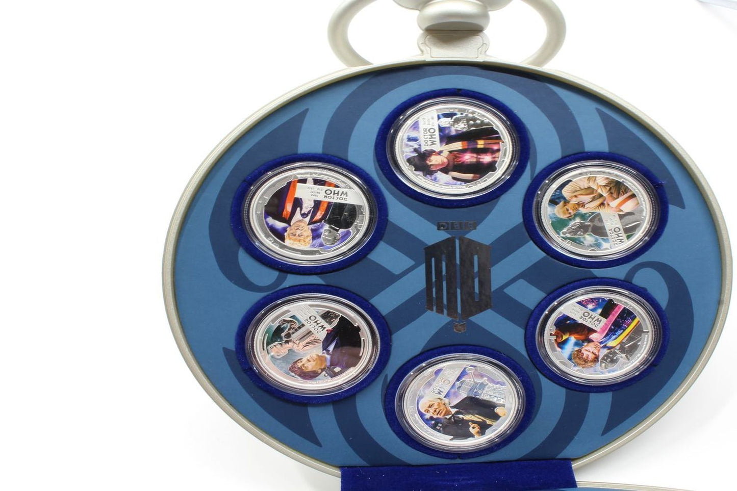 2013 Niue BBC Doctor Who 1/2 Oz Silver Coin Fob Watch Collectible set
