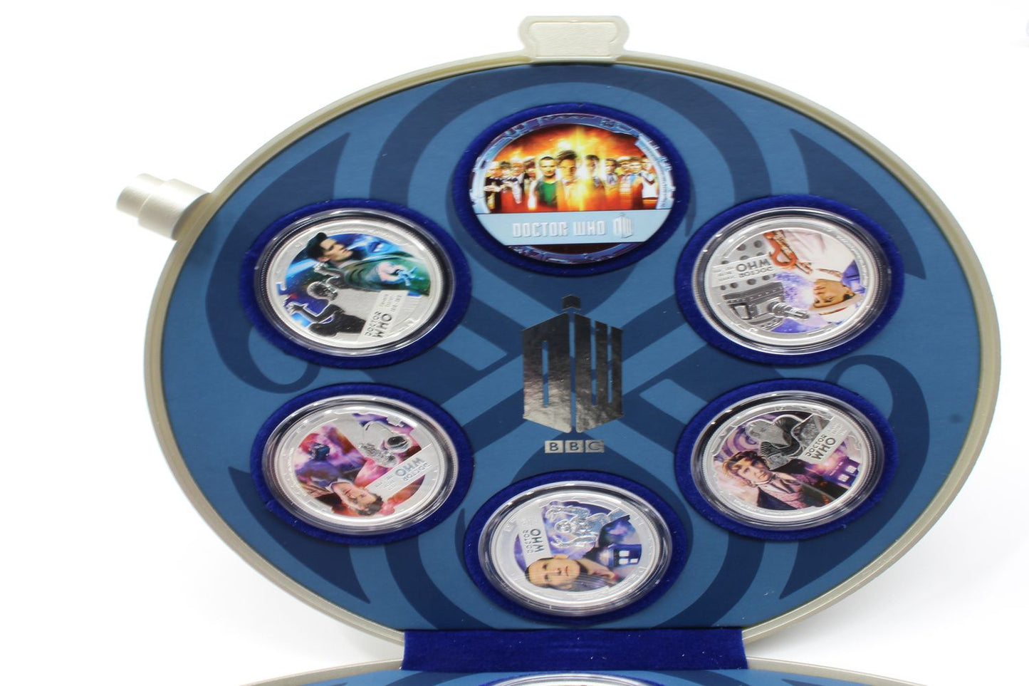 2013 Niue BBC Doctor Who 1/2 Oz Silver Coin Fob Watch Collectible set
