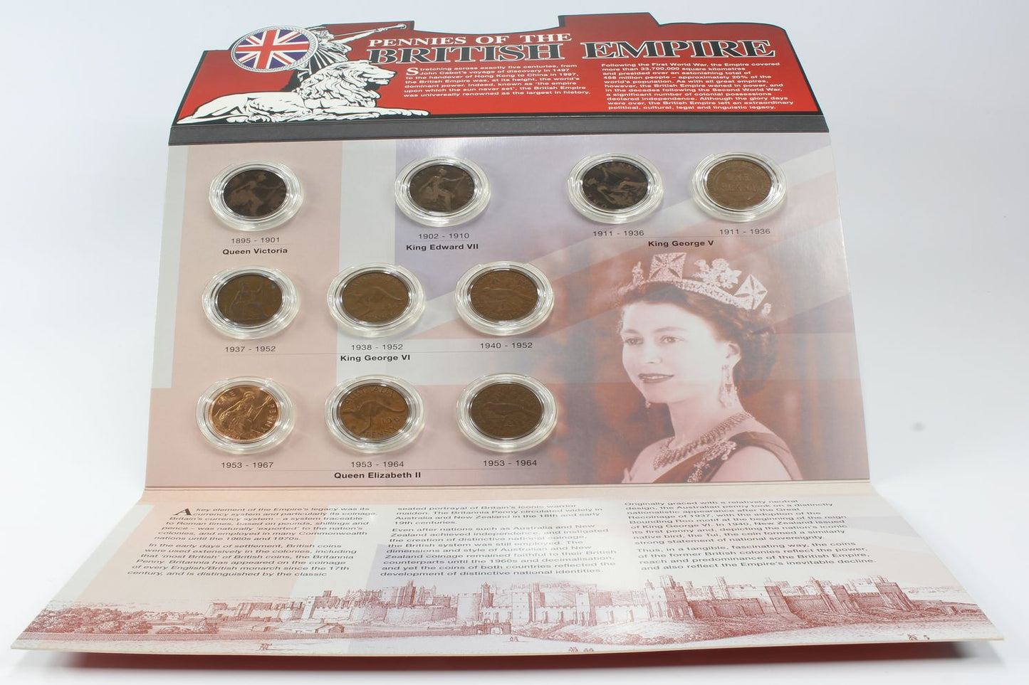 Pennies of the British Empire - 5x British, 3x Australian & 2x NZ Issued Pennies