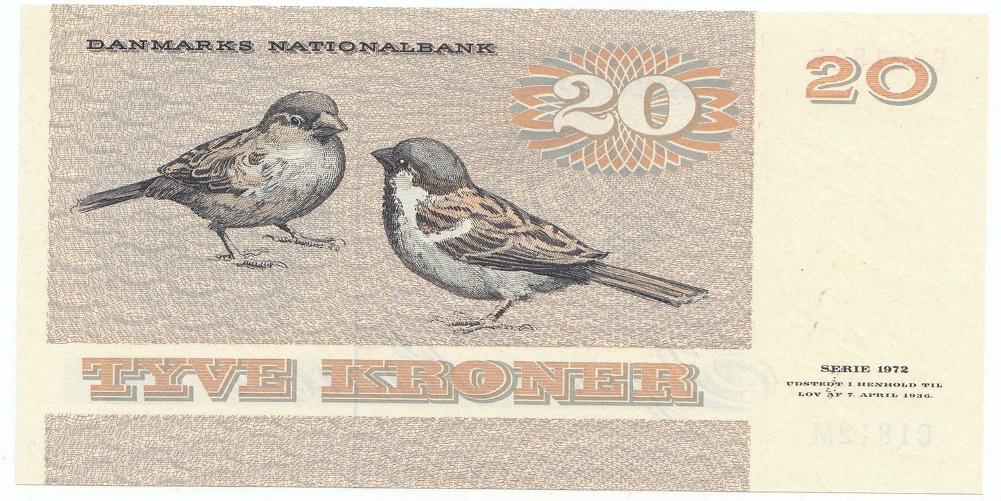 1981 Denmark 20 Kroner P49C-UNC