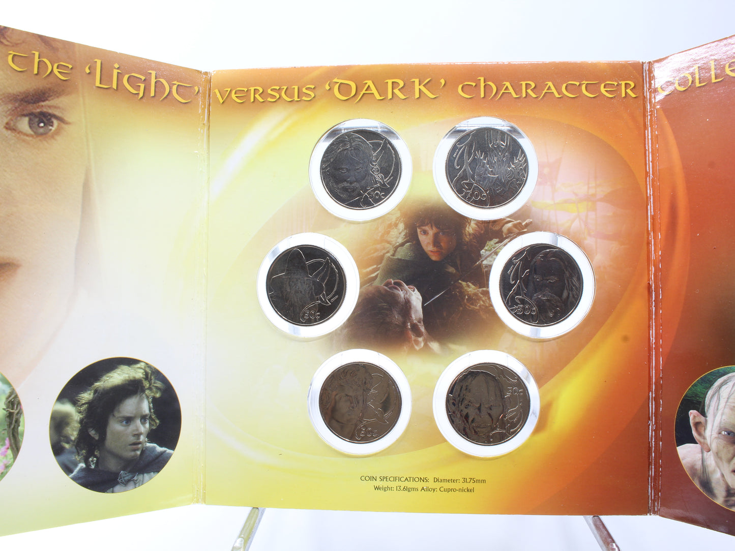 2003 New Zealand The Lord of The Rings 50 cents x 6 Coin Set