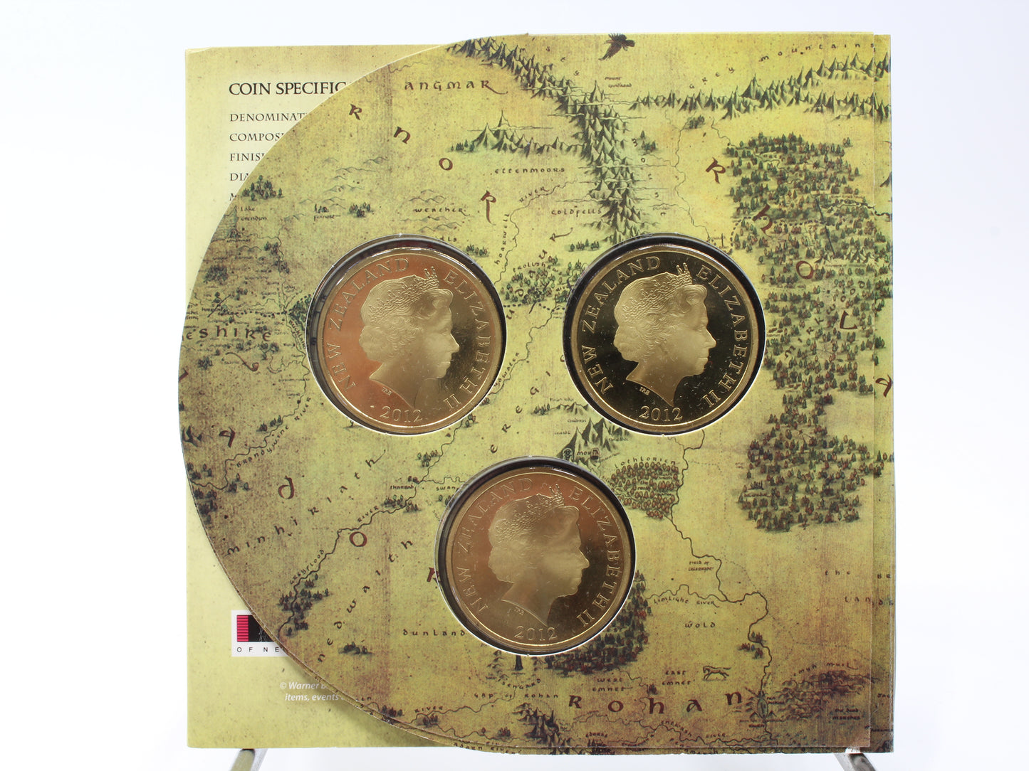 2012 NEW ZEALAND THE HOBBIT, Gandalf Radagast THREE COIN SET