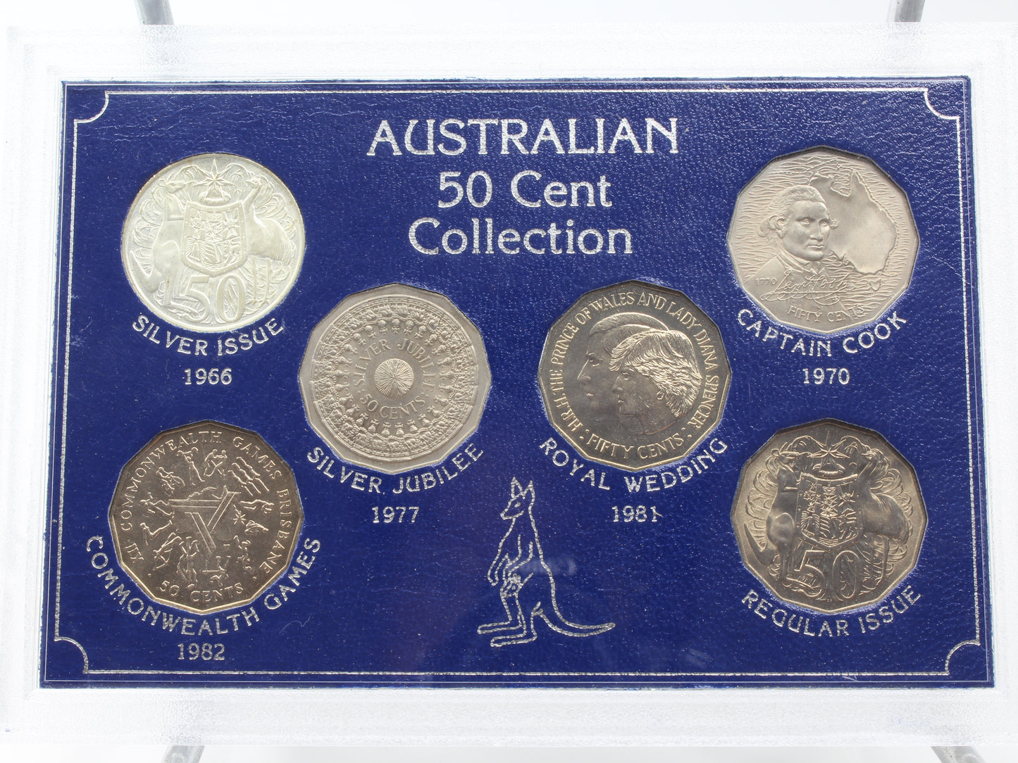 Australia 50 Cent Commemorative Collection 6 Coin Inc 1966 SiLVER Nice Condition