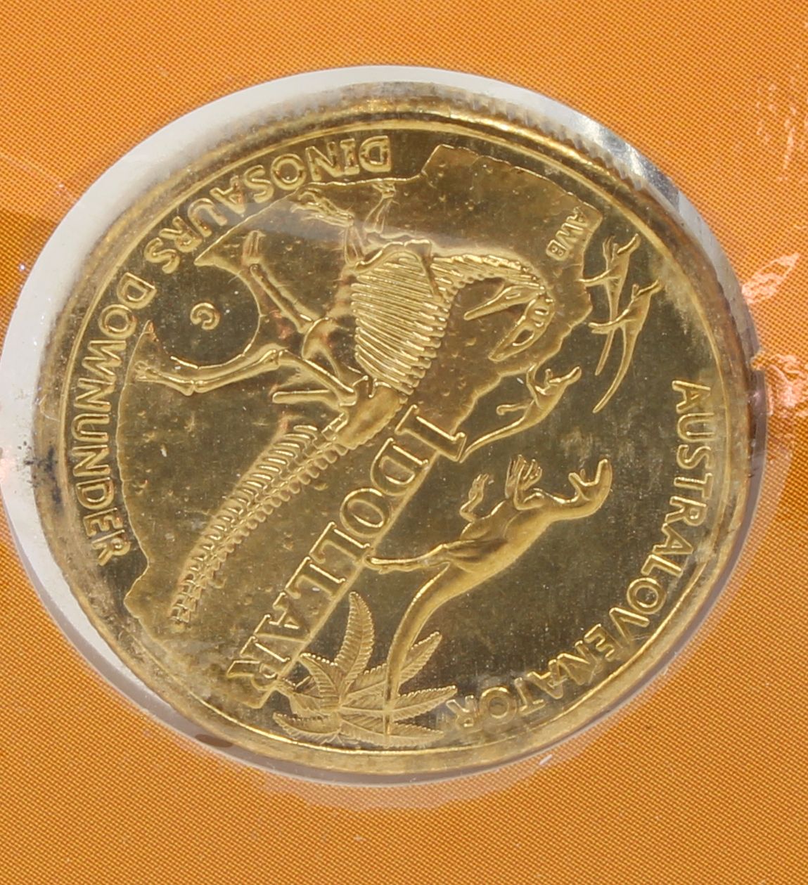 2022 Australia $1 Dinosaurs Down Under Coin On Card X 2