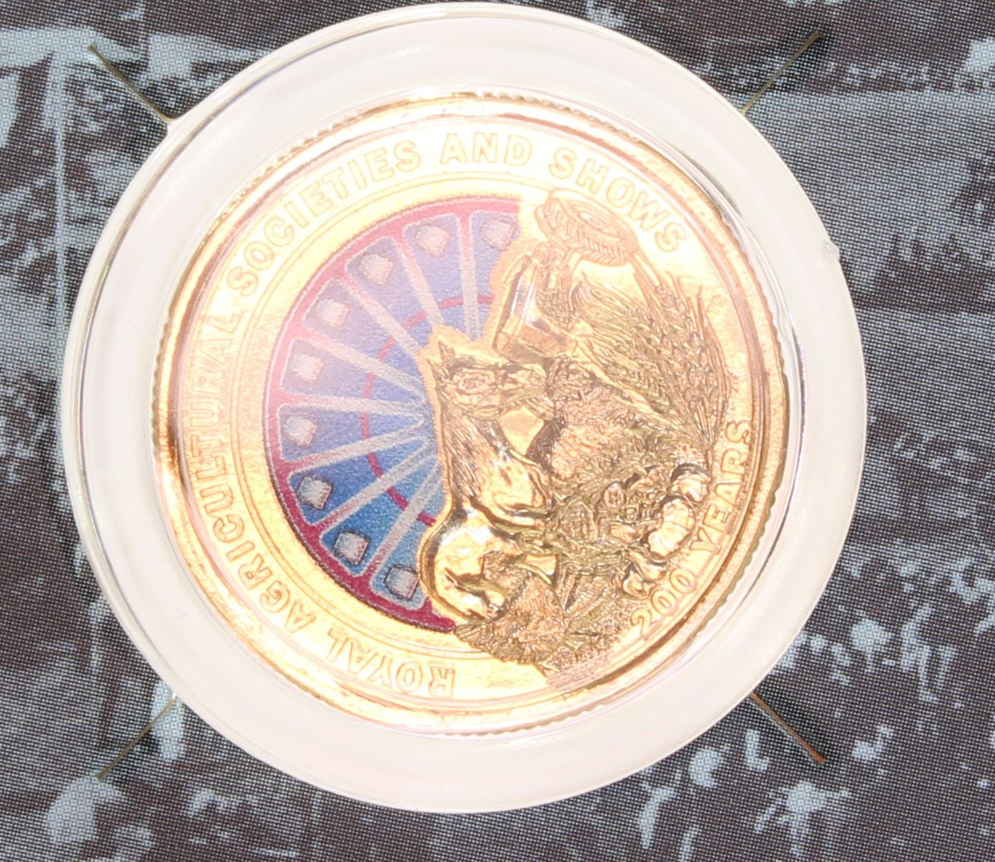 2022 Australia $1 Bicentenary of Royal Agricultural Coloured Coin On Card