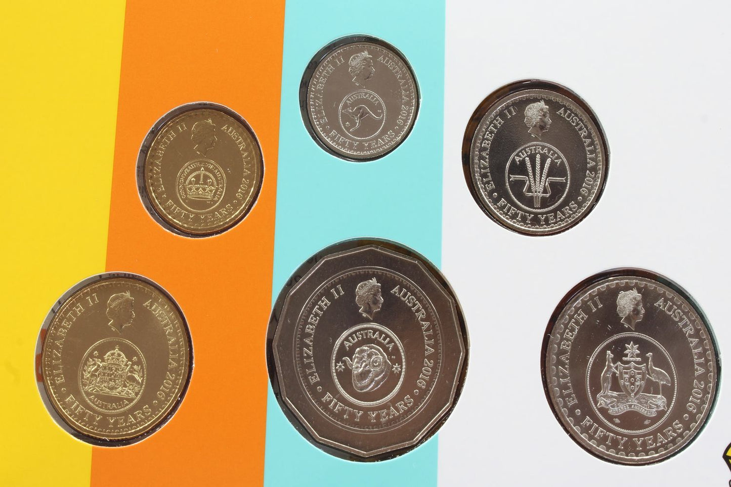 2016 Australia Fifty Years of Decimal Currency Mint Coin Set