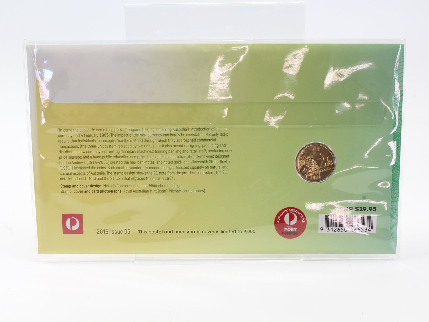 2016 Australia 50 Years Decimal Currency $2 Coin PNC