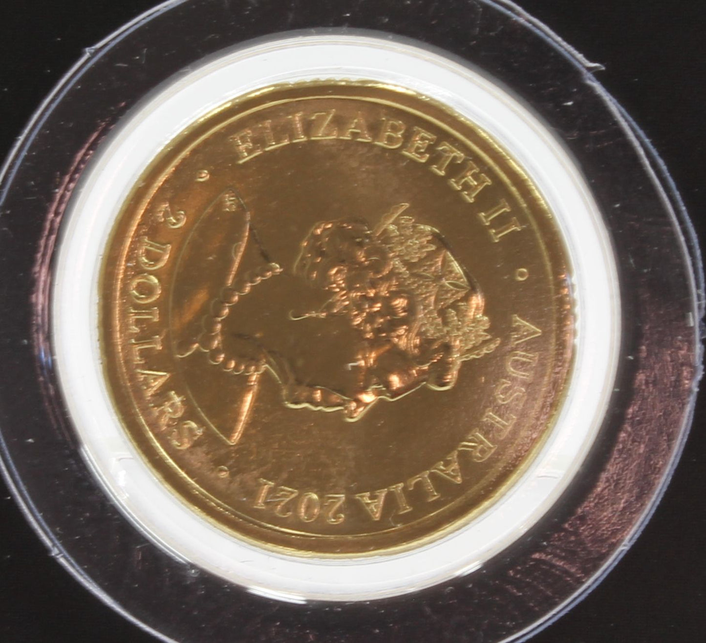 2021 Australia $2 C Mintmark Defending Country Coloured UNC Coin