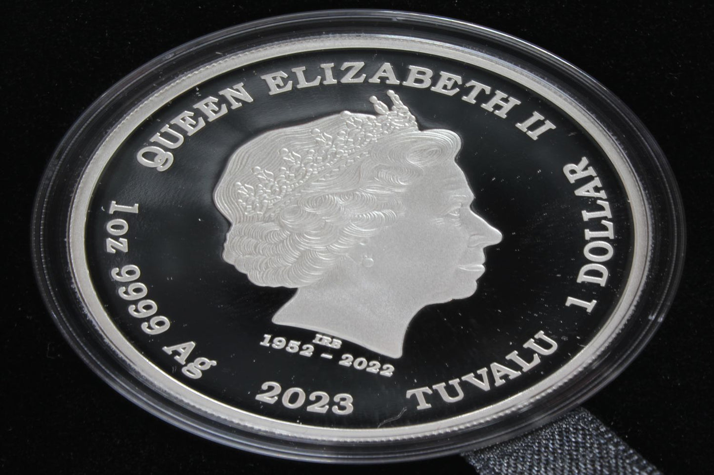 2023 Tuvalu $1 James Bond 3rd Issue 1Oz Silver Proof Coloured Coin CERT# 0001