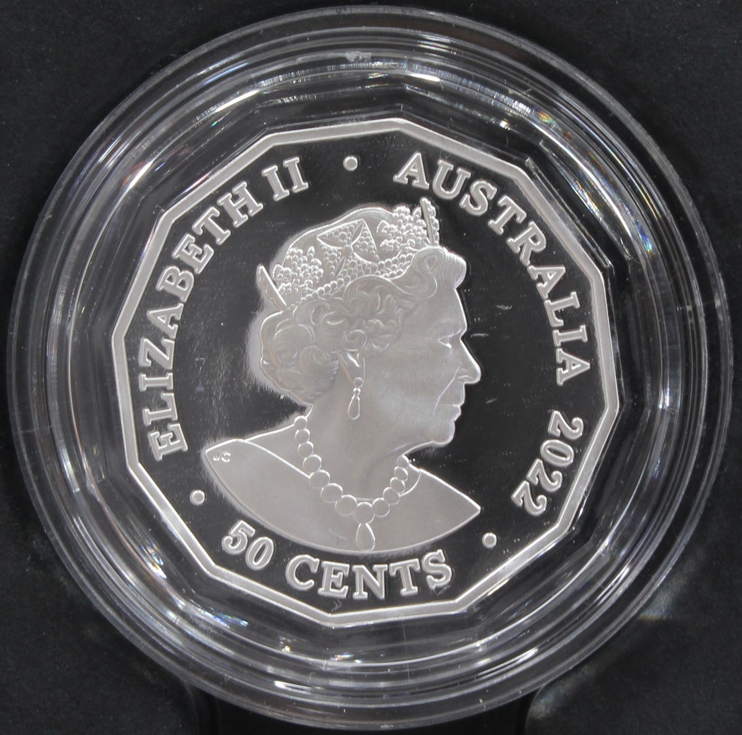 2022 Australia 50C Platinum Jubilee of Queen Elizabeth II Silver Proof Coin