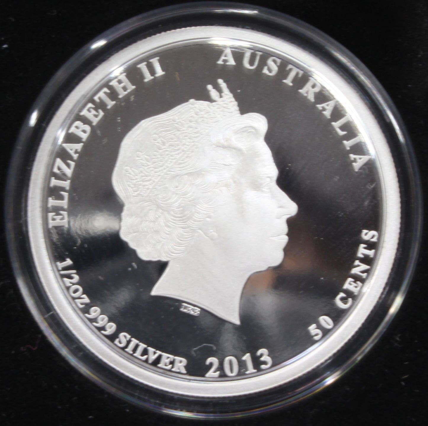 2013 Birds of Australia 50 Cent Regent Bowerbird 1/2 Oz Silver Proof Coin