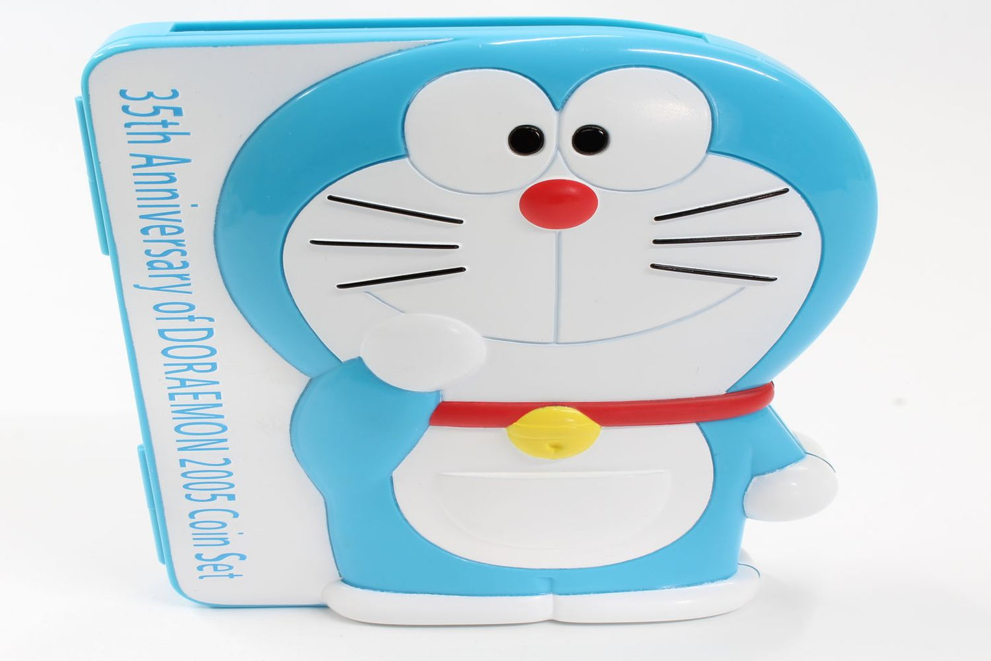 2005 Japan "35th Ann of Doraemon 6 Coin BU Set w/Medal In Original Plastic Case