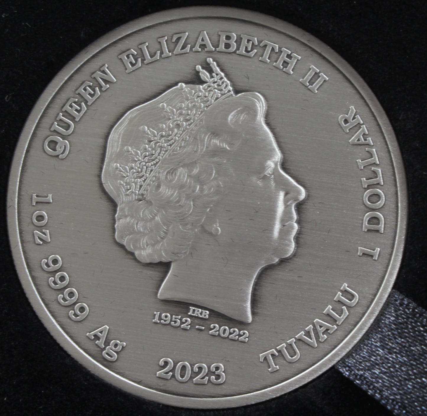 2023 Tuvalu $1 James Bond 007 Casino Royale 1Oz Silver Antiqued Coloured Coin