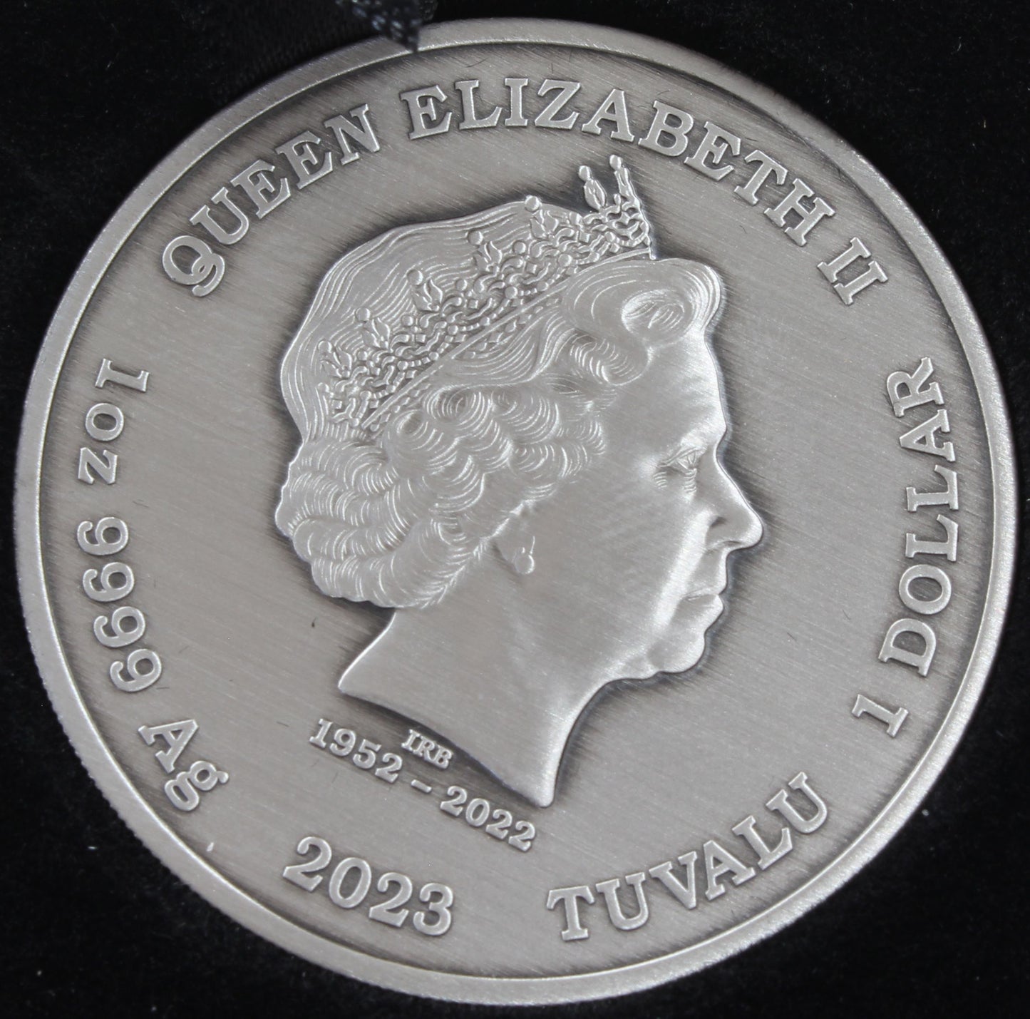 2023 Tuvalu $1 James Bond 007 Casino Royale 1Oz Silver Antiqued Coloured Coin