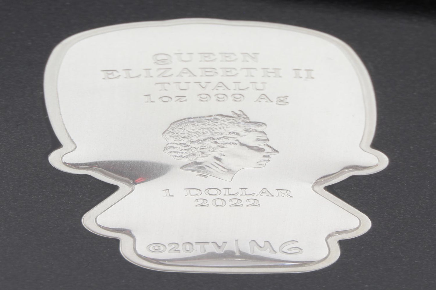 2022 Tuvalu $1 The Simpson Homer & Merge 1Oz Silver Minted Mini Coin