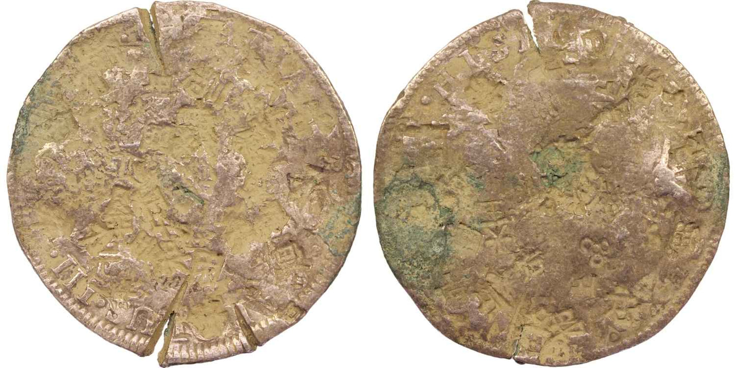 1772 - 1789 New Spain Mexico Silver 8 Reales Carolus III Coin Chopmarks