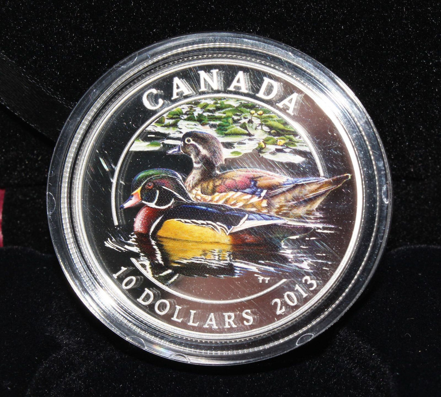 2013 Canada Silver 999 Wood Duck Proof $10 Colored Coin
