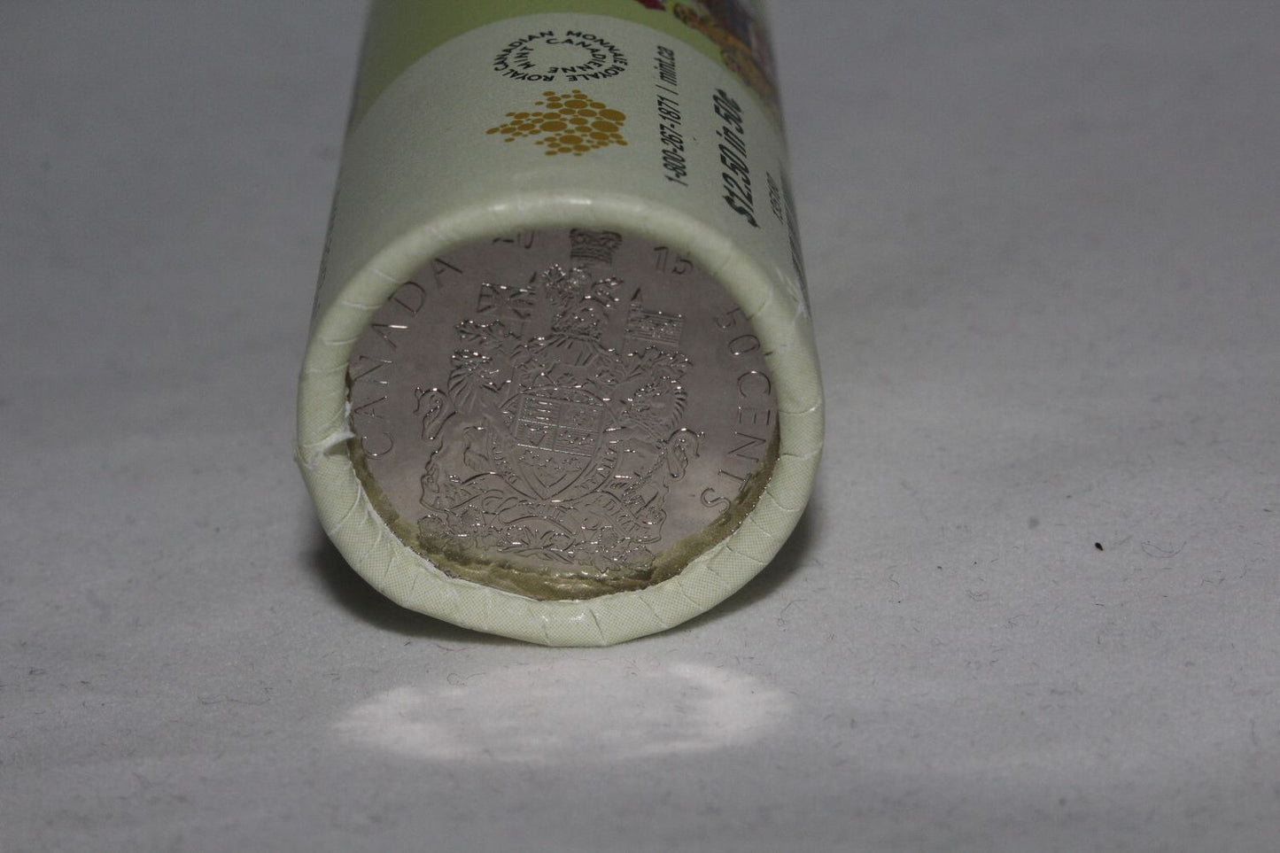 2015 Canada Royal Canadian Mint 50 Cent Uncirculated Mint Roll