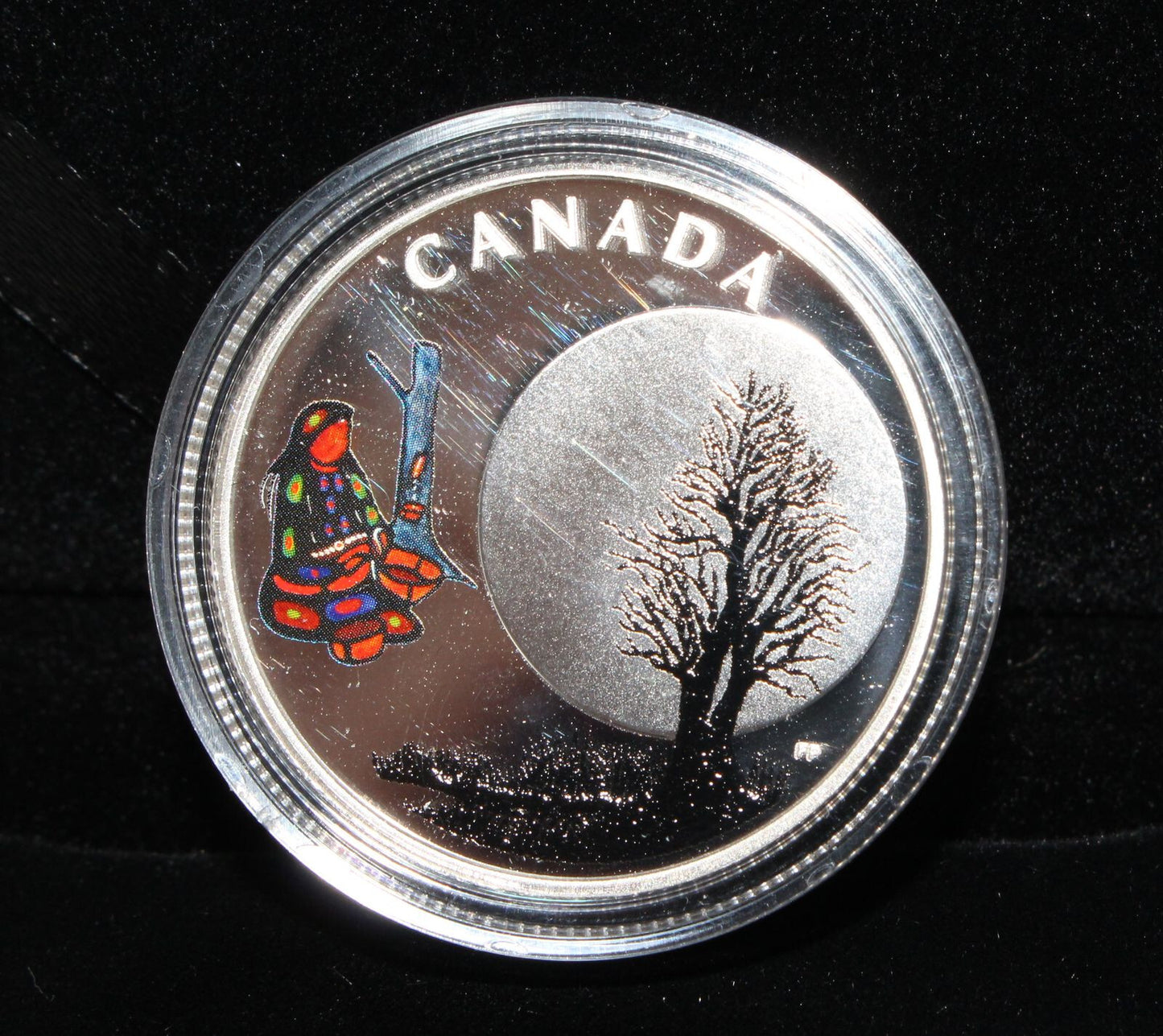 2018 Canada Silver 999 Thirteen Teachings Sugar Moon $3 Colored Proof Coin