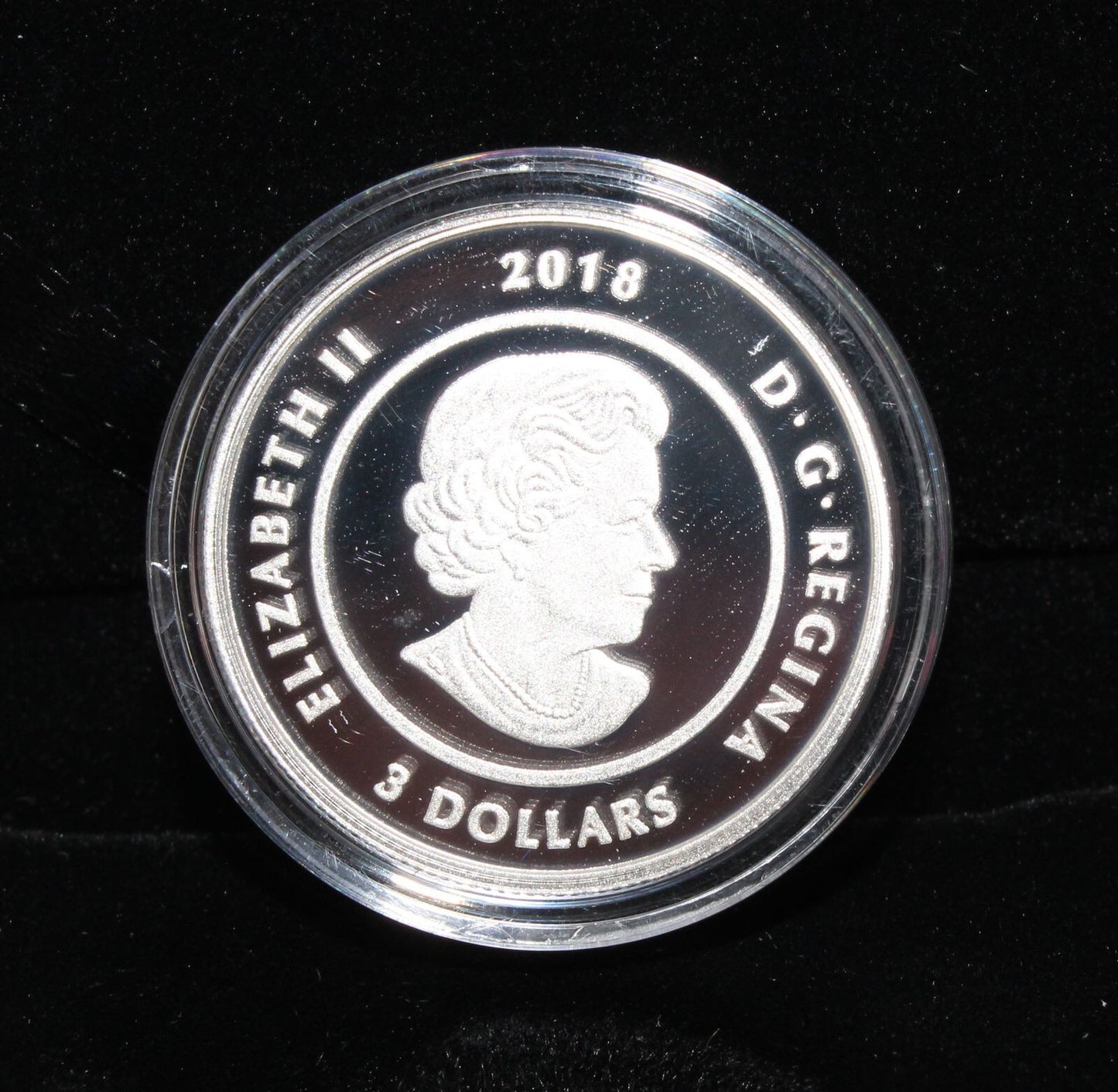 2018 Canada Silver 999 Thirteen Teachings Falling Leaves Moon $3 Colored Coin