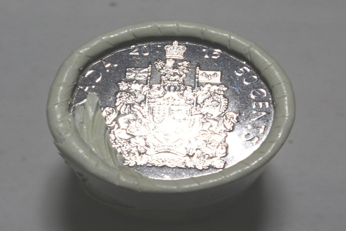 2015 Canada Royal Canadian Mint 50 Cent Uncirculated Mint Roll