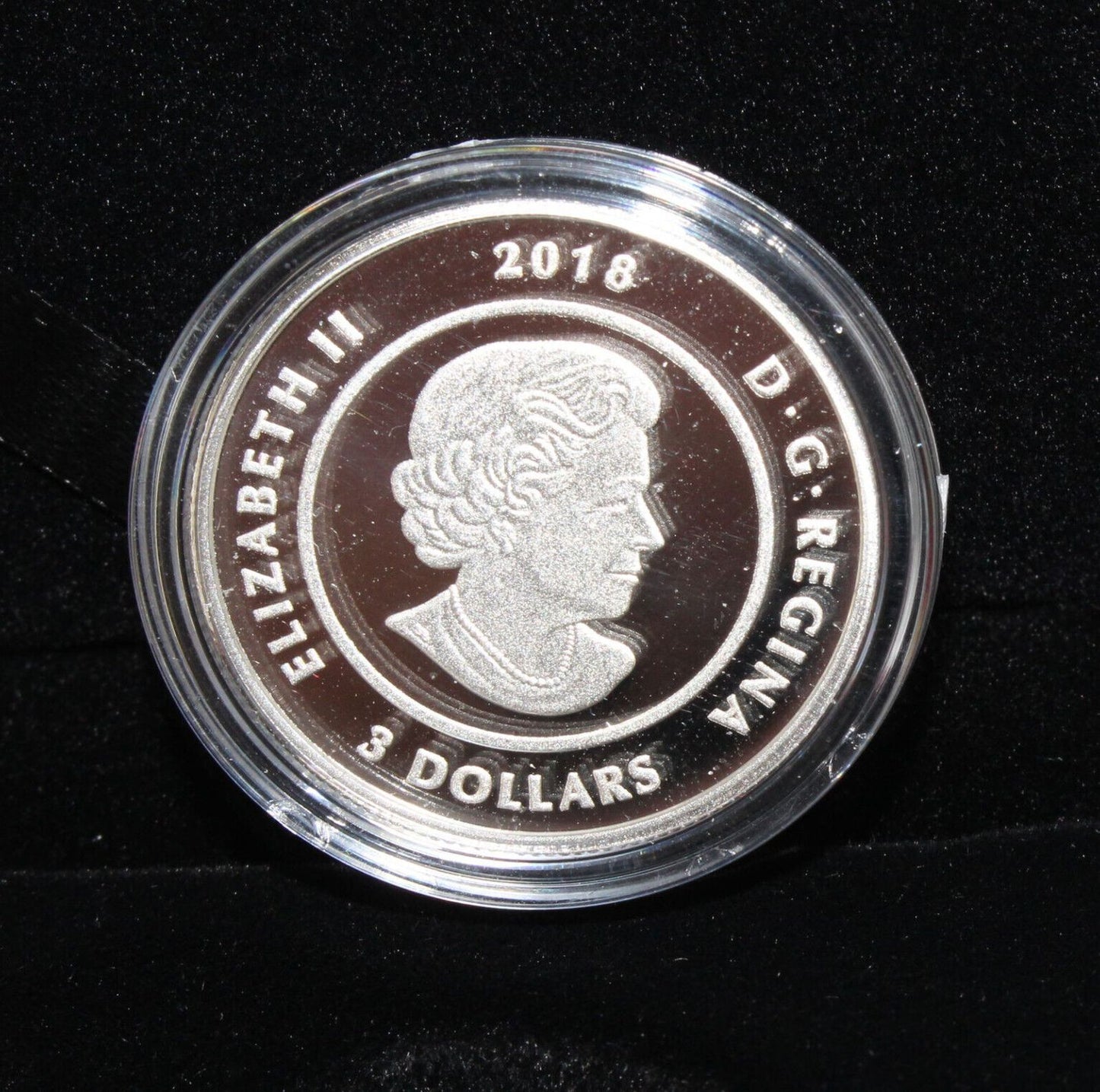 2018 Canada Silver 999 Thirteen Teachings Sucker Moon $3 Colored Proof Coin