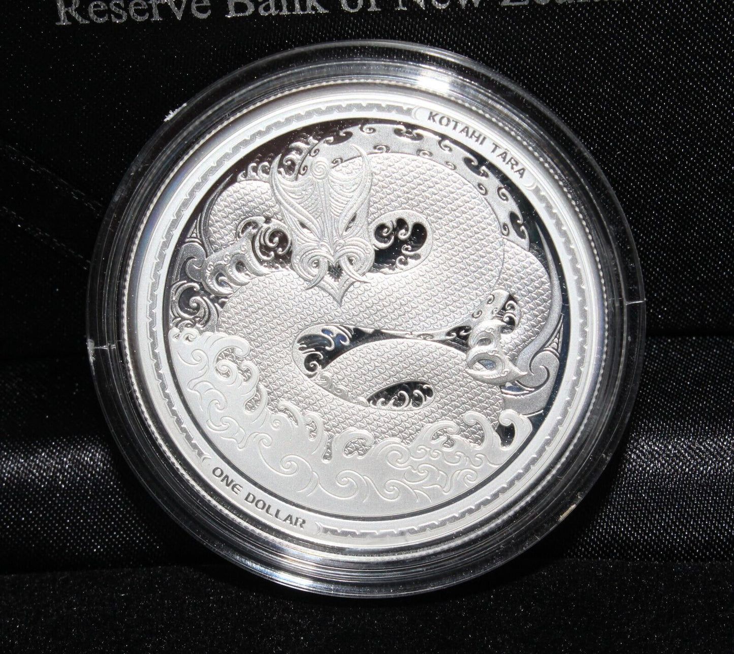 2017 New Zealand Silver 1 Oz 999 Taniwha $1 Proof Coin