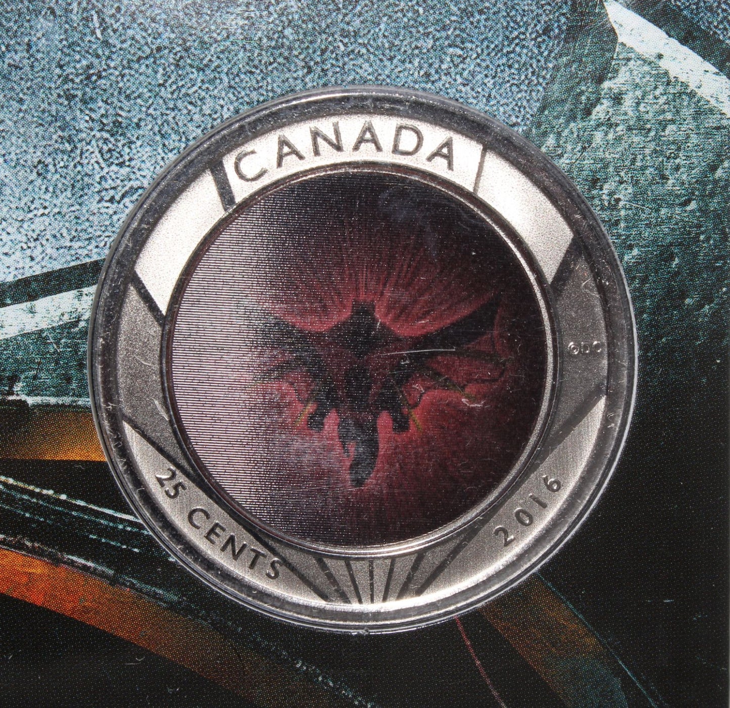 2016 Canada Batman vs Superman Dawn of Justice Lenticular 25 Cent Carded Coin