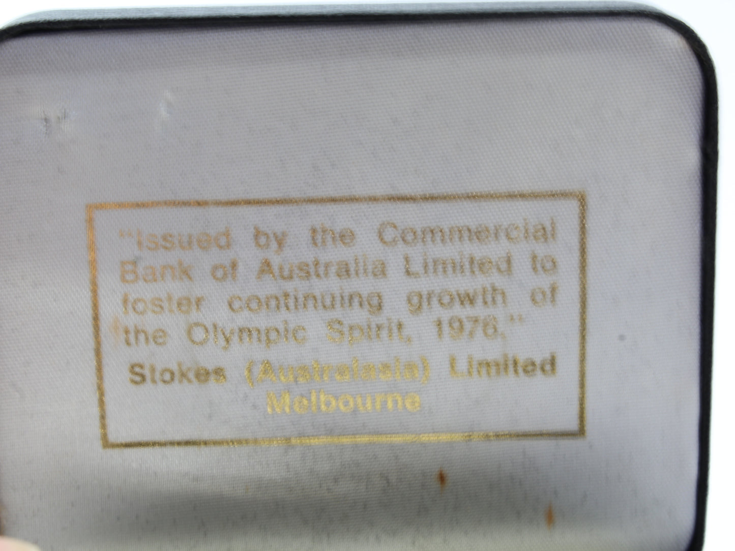 Vintage 1976 Commercial Bank of Australia Silver Medal Montreal Olympic