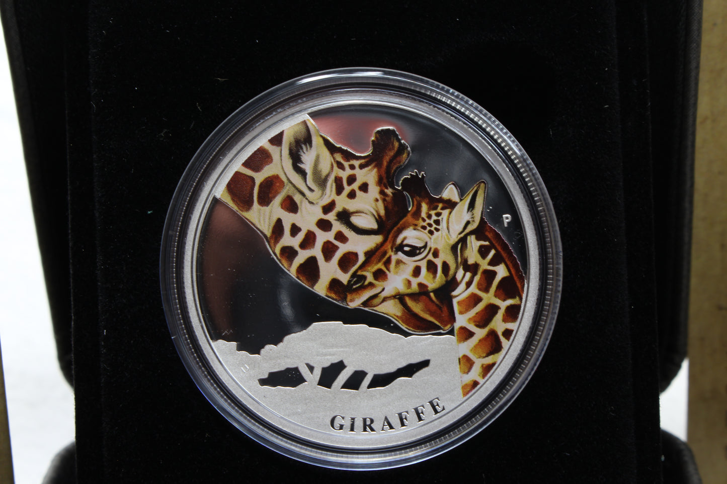 2014 50c Mother's Love Giraffe 1/2oz Silver Proof Coin