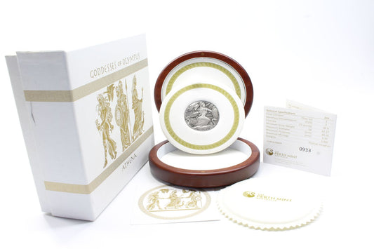 2015 Tuvalu $2 Goddess of Olympus ATHENA Antiqued Silver 2oz Coin