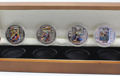 2015 Niue $1 The Ned Kelly Story Set of 4 Silver 925% Coloured Proof Coin