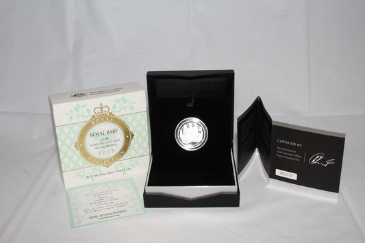 2015 Australia Royal Baby of The Duke & Duchess of Cambridge Silver Proof 50c
