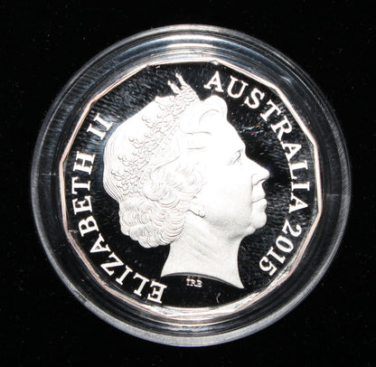 2015 Australia Royal Baby of The Duke & Duchess of Cambridge Silver Proof 50c