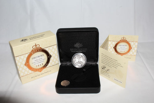 2013 Australia 50c Silver Proof Coin Firstborn Baby of Royal