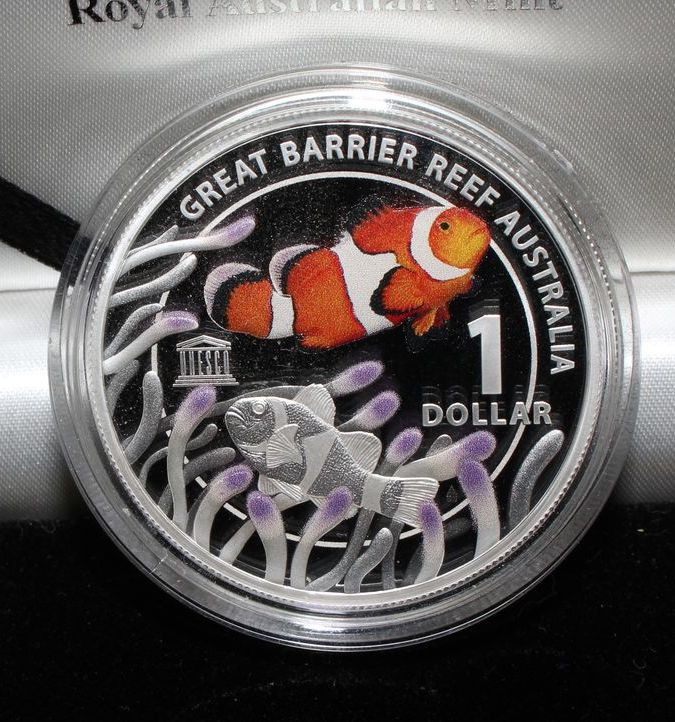 2015 Australia Great Barrier Reef $1 Silver Proof Coin