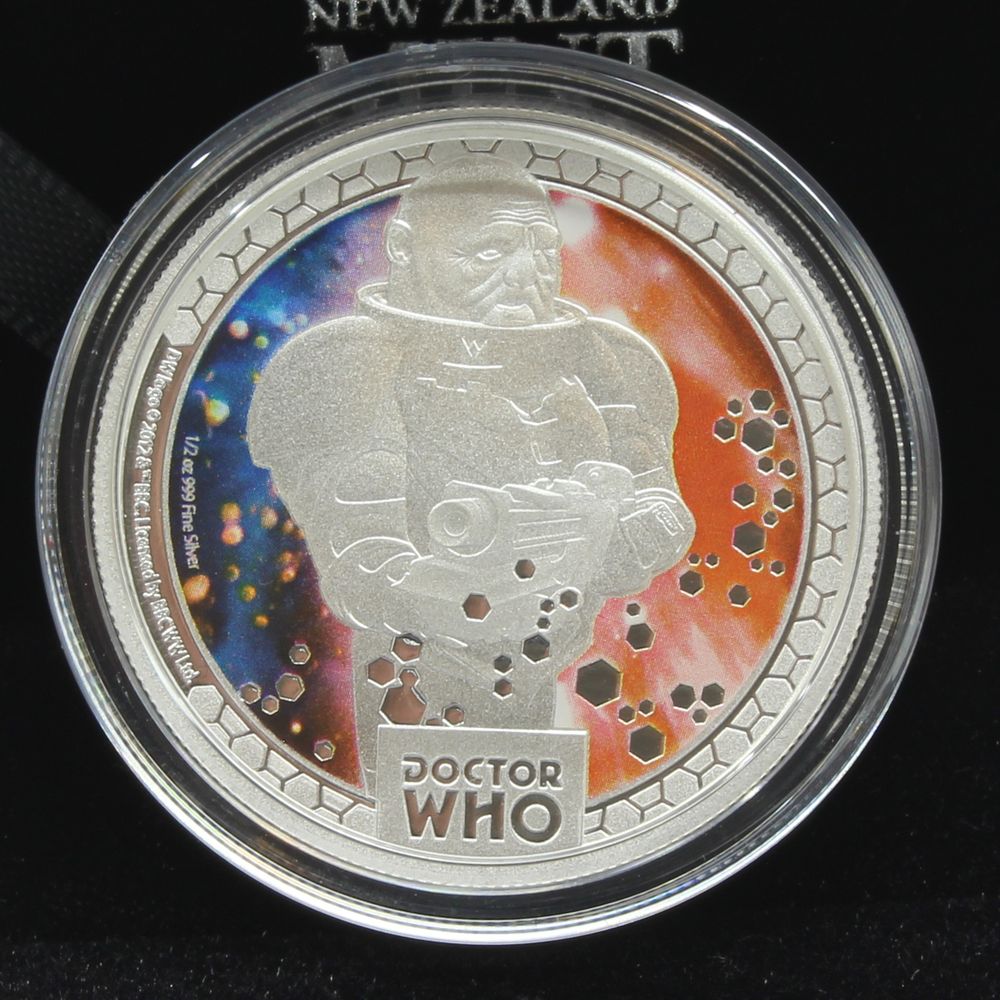 2014 Niue $1 Doctor Who Monsters Sontarans 1/2oz Silver Proof Coin