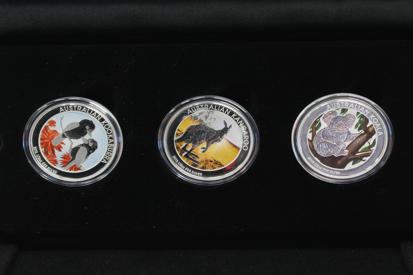2013 Australian Outback Coloured Silver Coin Collection 1/2oz Three Coin Set