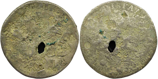 New Spain Mexico 1808 - 1821 Silver 8 Reales Ferdinand VII Coin Chopmarks
