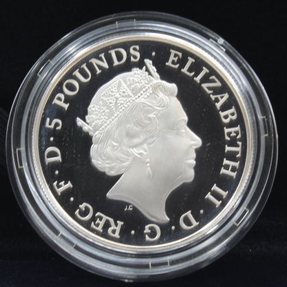 2015 UK Silver Proof 2nd Birthday of Prince George Five 5 Pound